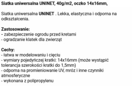 Siatka na Kreta 40g/m2 14mm/16mm 150cm/100m AS-UN4010100