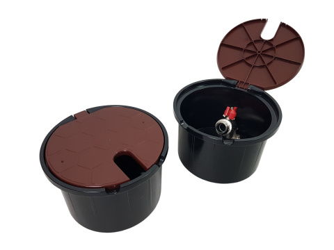 Skrzynka poboru wody z zaworem 3/4" BRĄZ