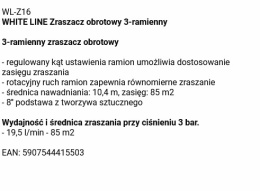 Zraszacz 3-ramienny okrągły 85m/2 WL-Z16