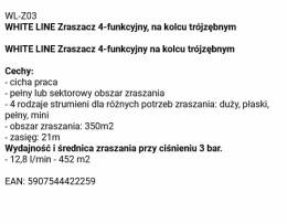 Zraszacz 4-Funkcyjny 350m2 3-Kolce WL-Z03