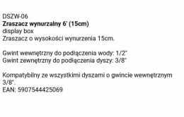 Zraszacz wynurzalny 1/2