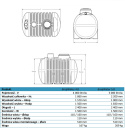 Kompletna Oczyszczalnia 4000L 10 Tuneli (300L) AQUABIN