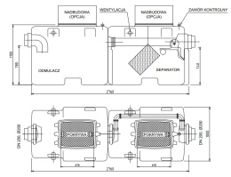 Separator węglowodorów substancji ropopochodnych OIL SB-1-3 (3-15L/S)