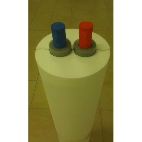 Otulina CO styropianowa na rury PEX o średnicach 33mm/190mm HYDROSTYR 200