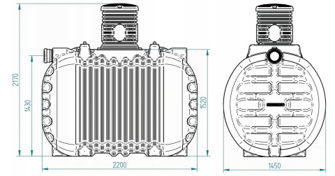 Zbiornik 3000l Raptor na Deszczówkę Podziemny