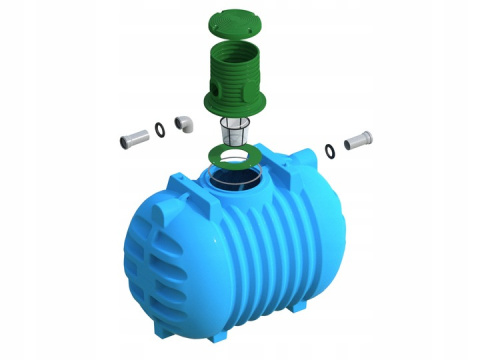 Zbiornik 3000l Raptor na Deszczówkę Podziemny