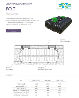 Zbiornik 7000L BOLT na szambo