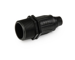 Łącznik QJ do rur kroplujących PE 16mm GZ 3/4