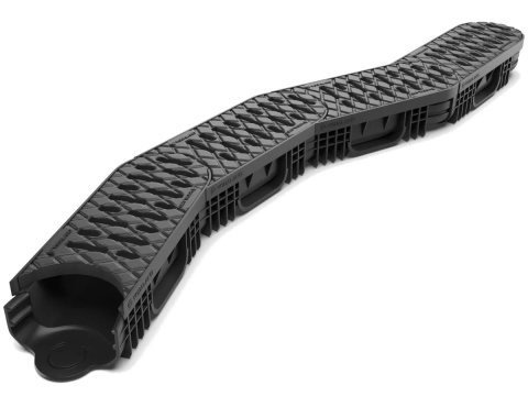 Odwodnienie liniowe łukowe kanał skrętny Easy2 DN100 A-15 moduł POCZĄTKOWY 30cm 75mm