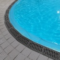 Odwodnienie liniowe łukowe kanał skrętny Easy2 DN100 A-15 moduł ŚRODKOWY 30cm 75mm
