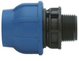 Przelot PE GZ gwint zewnętrzny 90-4