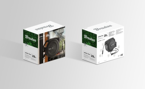 WHITE LINE Bęben automatyczny z wężem 1/2" 40mb WL-W7B40