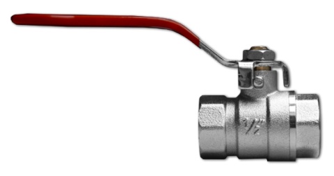 Zawór kulowy stalowy 3/4" MOSIĄDZ niklowany GKZ013434