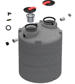Zbiornik 3000L Aquatower na deszczówkę Naziemny